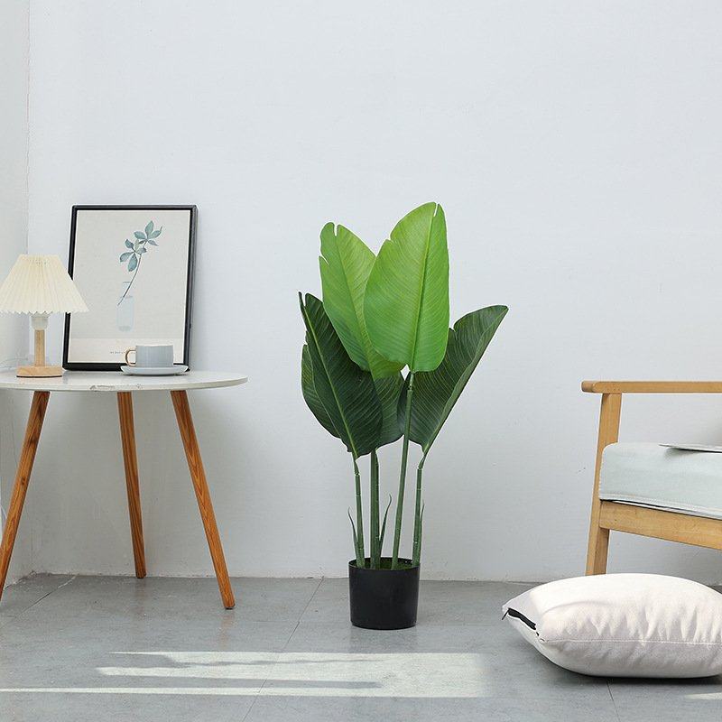 仿真树植物盆景盆栽商场办公室客厅装饰花假花绿植旅人蕉,家居饰品,仿真植物盆景,淘宝优惠券,粉丝福利购,淘宝优惠卷