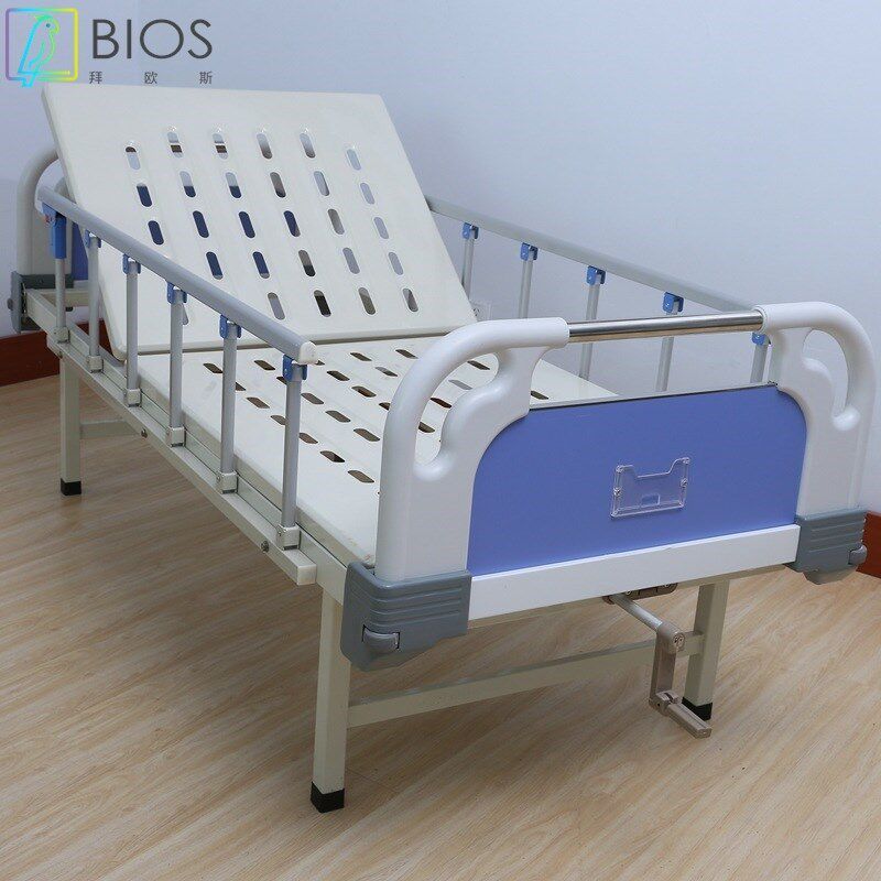 厂家直销不锈钢复合医院病床abs床头配I件双摇床专用多功能护理床