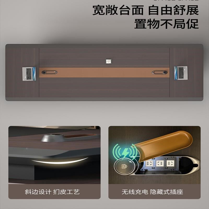 会议桌长条桌e简洽现代桌椅组合会议桌JC大型培/训谈68多人位会议