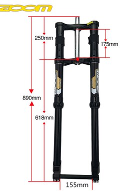 台湾新款前叉 26寸29寸山地车速y降AM避震前叉 680DH碟刹桶轴前叉