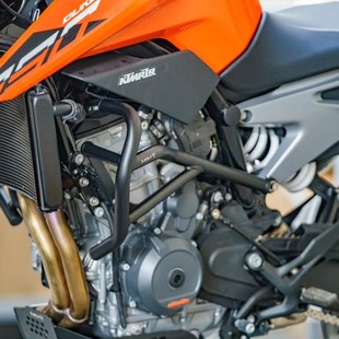 适配KTM790/890DUKE改装不C锈钢护杠保险杠尾架后货架发动机下护