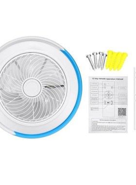 Dimmable Ceiling Fan Lamp 3 Gears 50cm Intelligent Wwith Blu