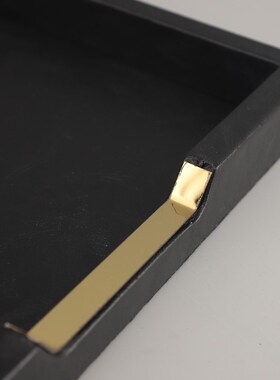 现代简约长方形首饰收纳托盘摆A件客厅卧室玄关酒店软装家居装饰