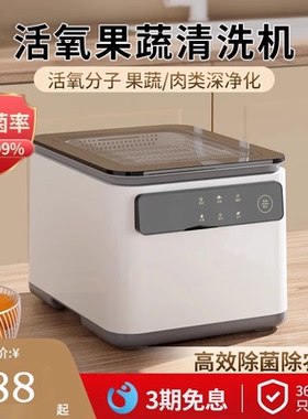 果蔬清洗机洗菜机家用神器全自动食材消毒臭氧气泡水果净化器商用