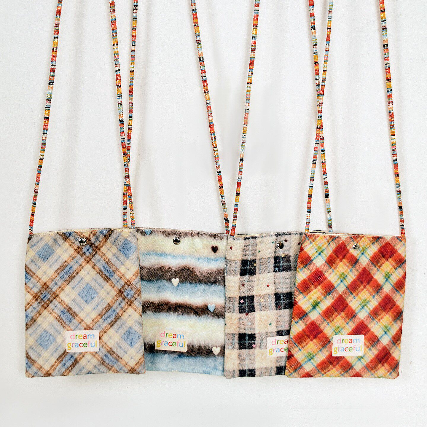 斜挎包秋冬季包小个子小号通勤百搭迷你包韩国小众格子高颜值