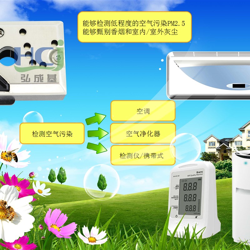 GP2Y1014AUVF 粉尘q传感器 PM2.5传感器  高灵敏代替GP2Y1010AU0F