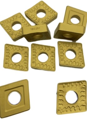 单面菱形外圆数控刀片YBC251 CNMM190616-DPR黄色钢件车刀头粒粗