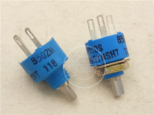 TOCOS Q10YNSHT B502M 5K电位器 柄9H 孔蓝 钓鱼杆电动轮速度开关