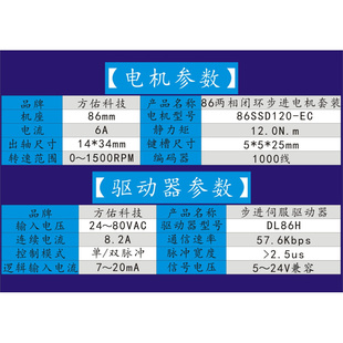 8驱6闭.环步伺服电36152040机套装 1进2.0Nm配数显动器