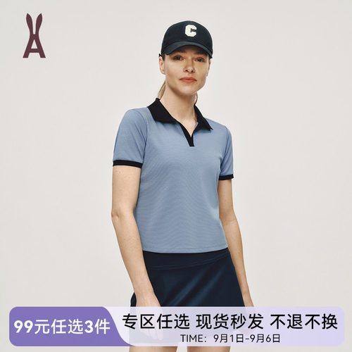 AOT短袖POLO衫女柔软舒适