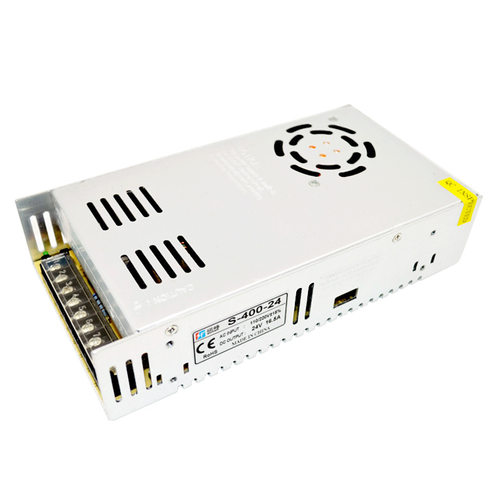 跨境 24v16.开关电源s-400w-24监控led温控散热直流ac转dc
