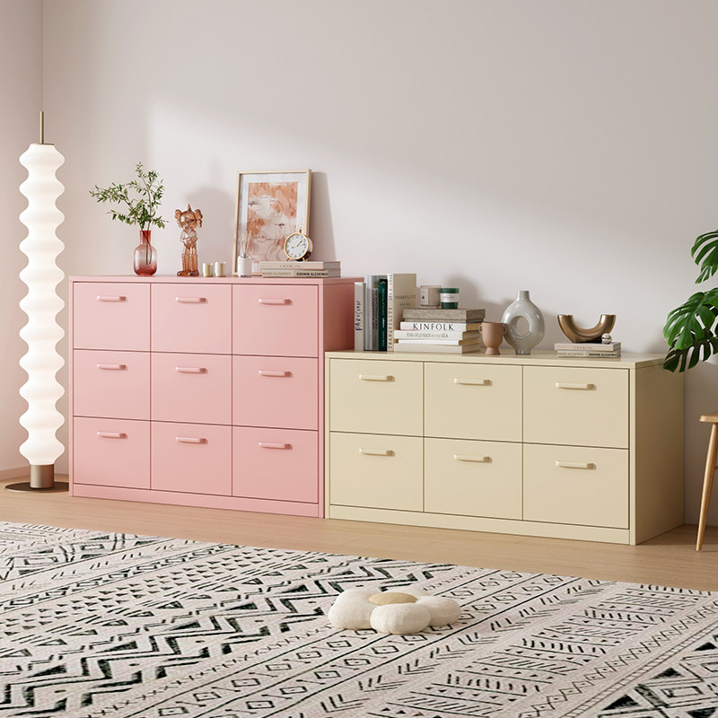 北欧风钢制斗柜客厅卧室多层抽屉柜储物柜卧室客厅阳台柜床头柜,住宅家具,斗柜,淘宝优惠券,粉丝福利购,淘宝优惠卷