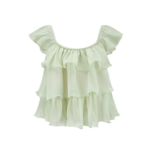 Fairy Summer Top 仙仙夏日荷叶边上衣