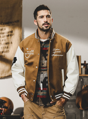 90绒新国标羽绒服男冬季帅气潮流美式运动棒球服外套男秋冬款夹克