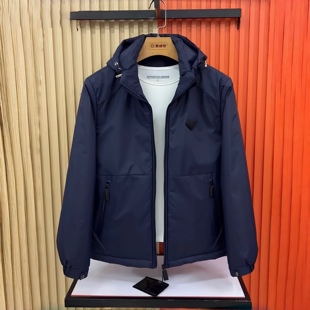 秋冬季新款男士棉服帅气韩版时尚连帽长袖拉链夹克外套简约休闲潮