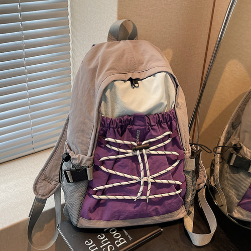 旅行户外双肩包女轻便登山包背包