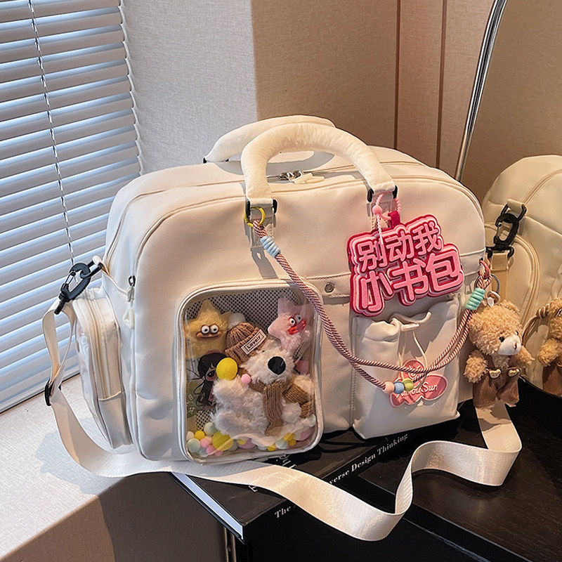 大容量旅行包轻便短途行李健身包痛包待产收纳干湿分离女生手提袋