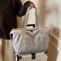 Travel bag for women, fashionable large-capacity portable bag for clothes, light and portable luggage bag for short trips thumbnail 6
