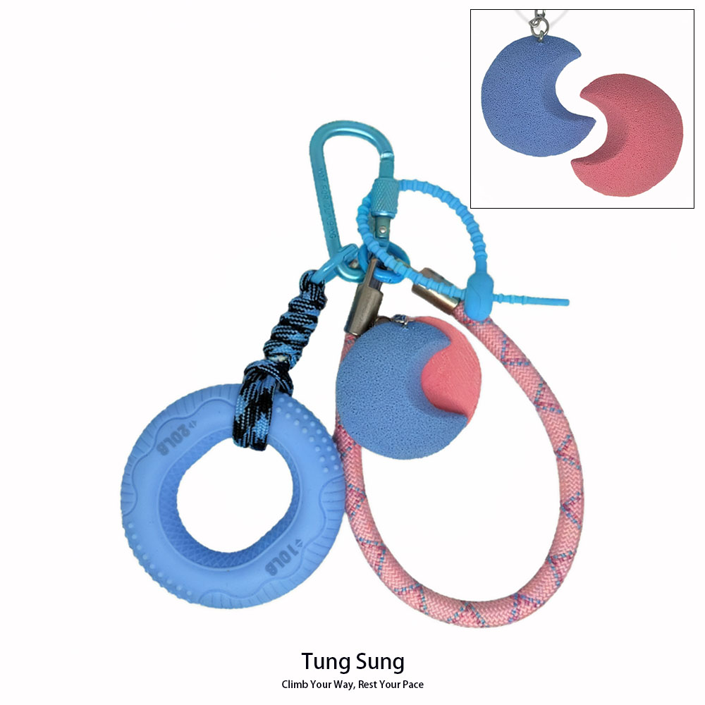 Tungsung指尖旋月岩点挂件图片