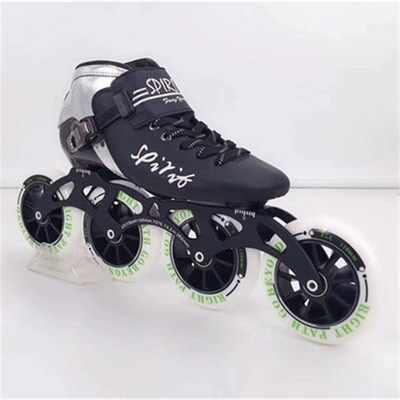 极速Carbon Fibre Inline Speed Skates Patines 3 4 wheeXls Pro