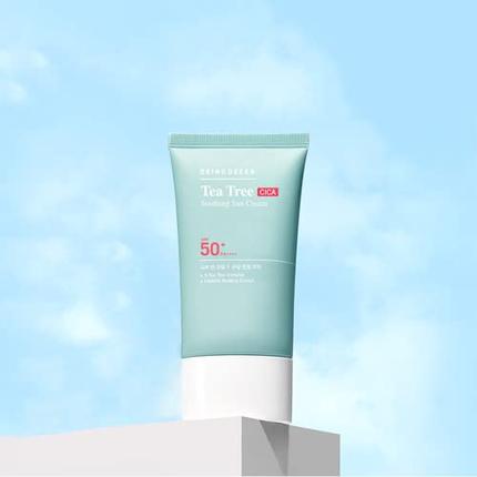 直销BRING GREEN Tea pTree CICA Soothing Sun Cream 50ml (1.6