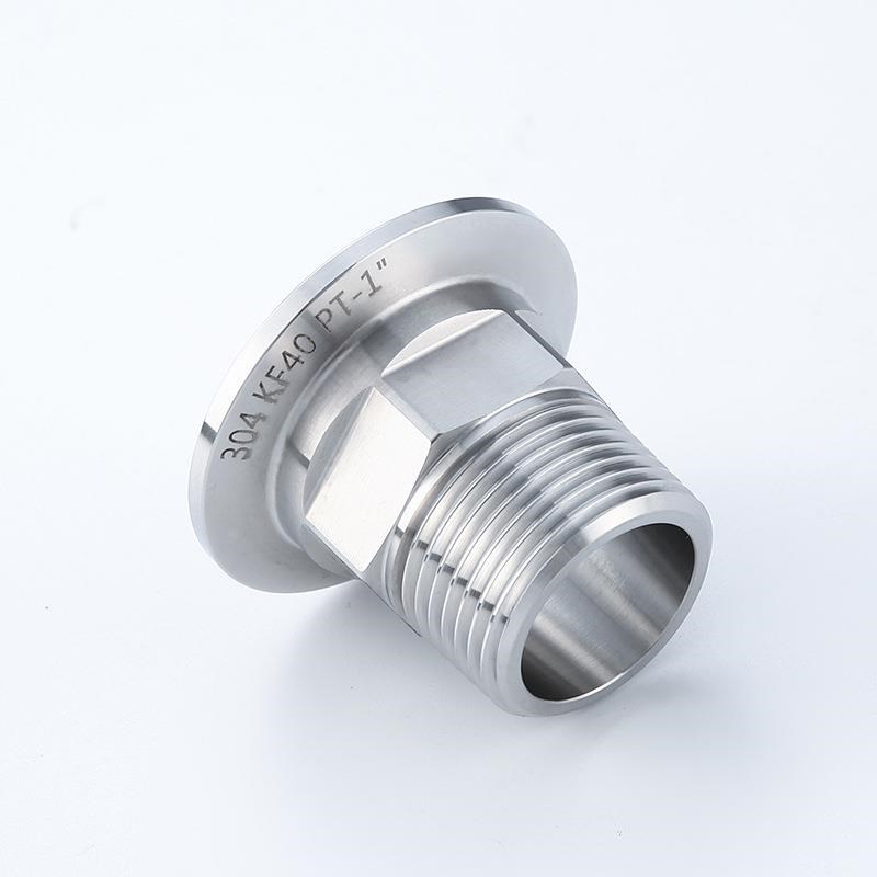 供应304不锈钢真空外丝接A头卫生级卡盘卡箍接头外螺纹接头