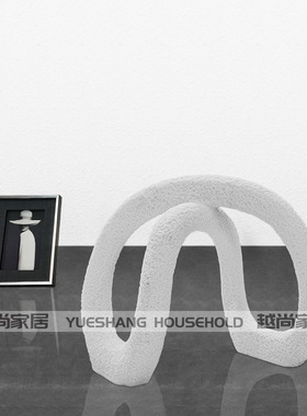 轻奢树脂客厅玄关软装摆设北欧创意I酒柜电视柜售楼处装饰品