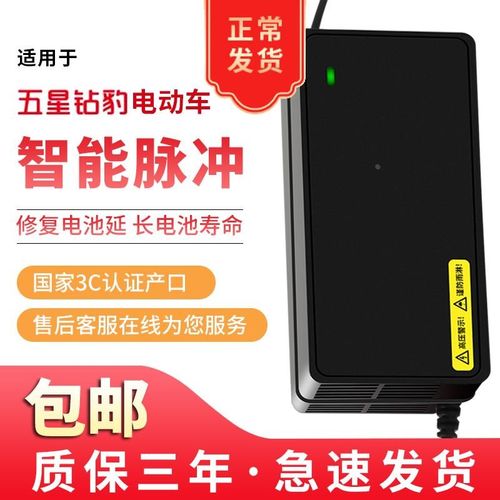 适用五星钻豹电动车电瓶车专用充电器3B6V48V60V72V12AH20