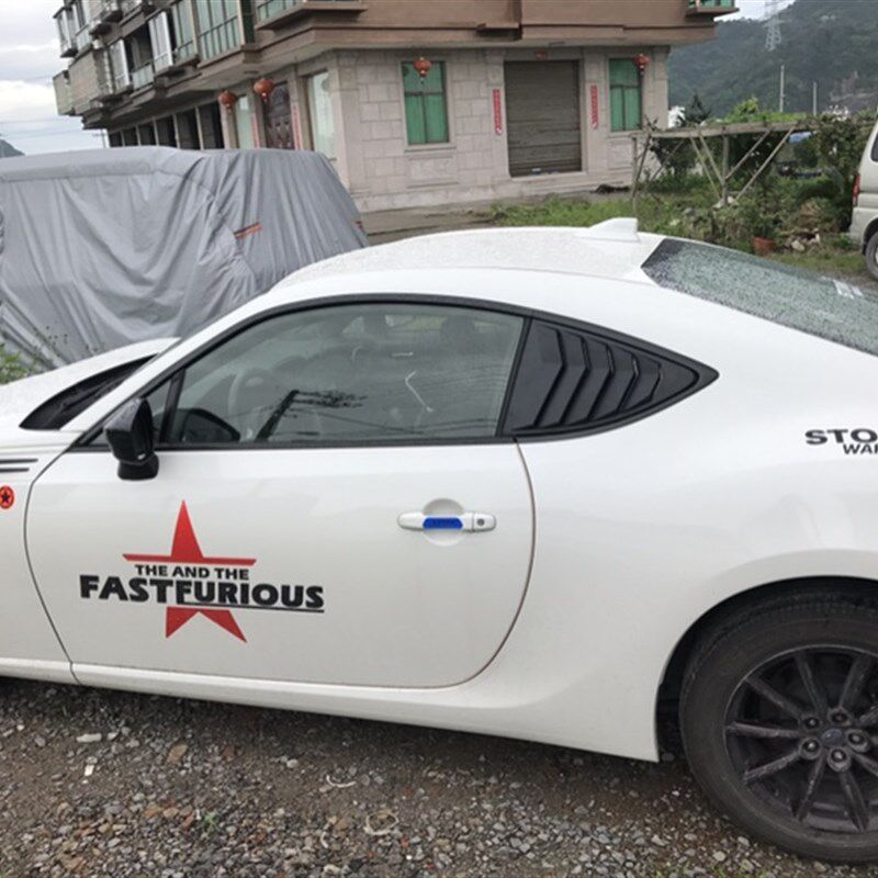 适用于丰田GT86 BRrZ雨挡后窗顶翼扰流板后遮阳定风翘尾翼百叶窗