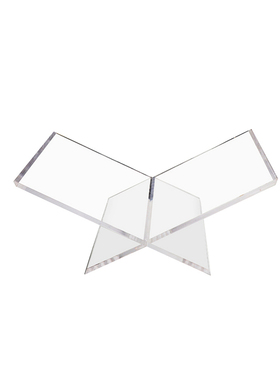 现代简约轻奢透明亚克力t书架客厅茶几书房杂志书本收纳展示架摆