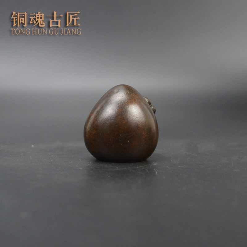 古玩寿星桃文芳压纸实心黄铜复古寿星老头古法铸T造铜器茶道小摆,家居饰品,桌面摆件,淘宝优惠券,粉丝福利购,淘宝优惠卷