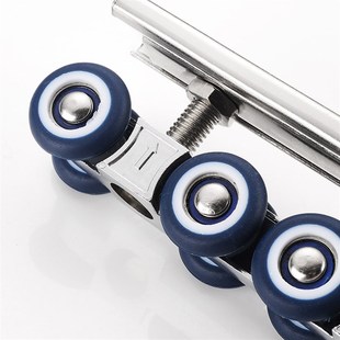 热销实木移门吊轮轨道滑轨推拉门滑轮吊轨滑N轮8轮吊门轨道滑轮吊