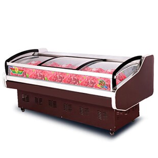 猪肉冷藏柜超市风直冷熟V食寿司水果保 热销冷鲜肉展示柜商用卧式