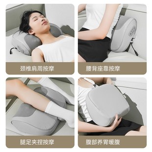 颈椎按摩器腰g部腰椎脊椎按摩仪枕多功能揉捏加热颈部按摩枕头