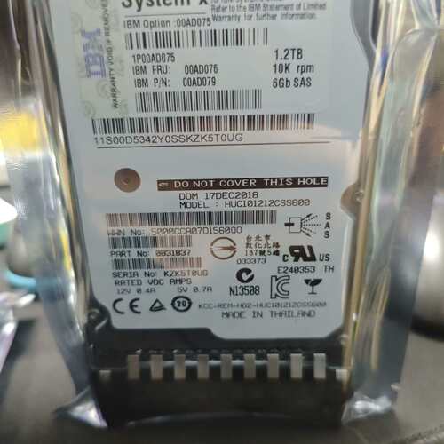 可维修IBM 00AD076 00AD079 IBM 1.2T S议价