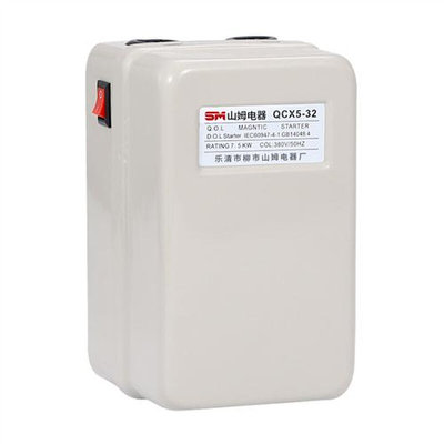 磁力启动器 电机过载缺相保护器 电磁起动控制开关三相380V7.5KW