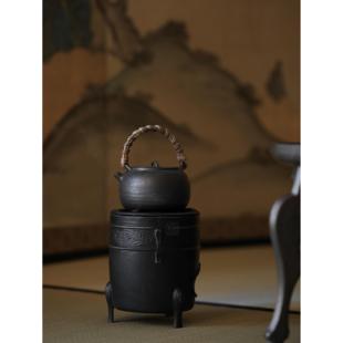 铸铁炭炉 茶炉 奇竹斋 日式 小炭火炉 功夫煮茶器烧炭炉煮茶炉 老式