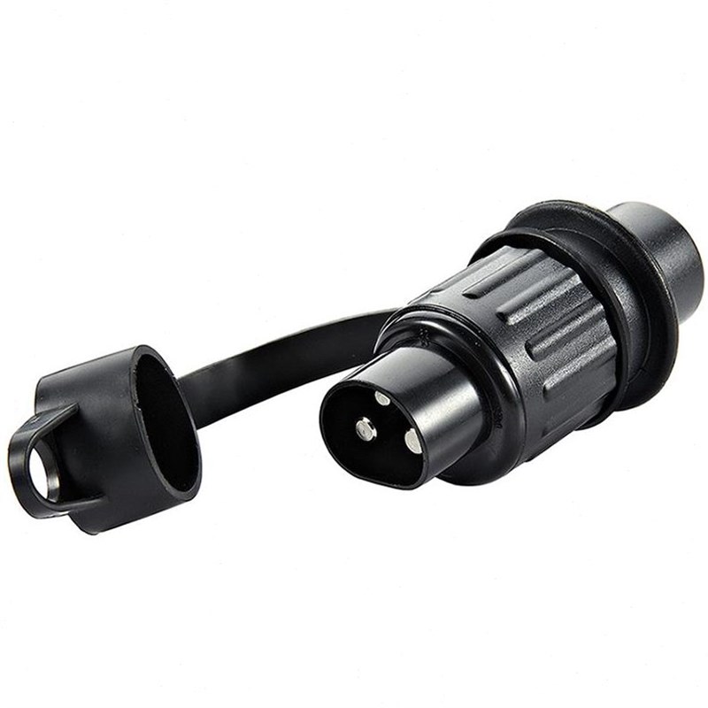 欧规式挖掘机农用拖拉机挂车x农用汽车房车拖车电源3孔芯插头插座