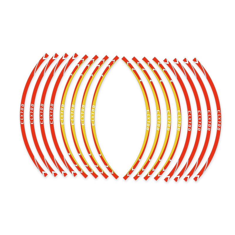 适用春风700CLX摩托车改装轮毂贴花 CLX70O0轮毂防水个性贴纸拉花