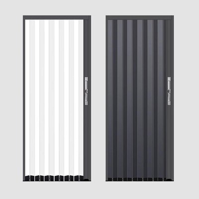 全铝合金折叠门推拉门隐形防火隔热空H调房隔断门厨房卫生间卧室