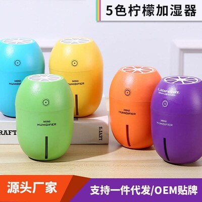 现货创意款cusb便携式迷你补水加湿器车载家用办公空气柠檬净化器