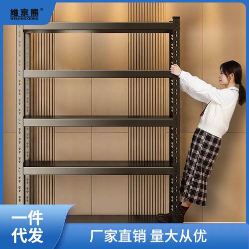 ll仓储货架家用角钢储物架阳台置物架多层落地超市仓库展示架铁