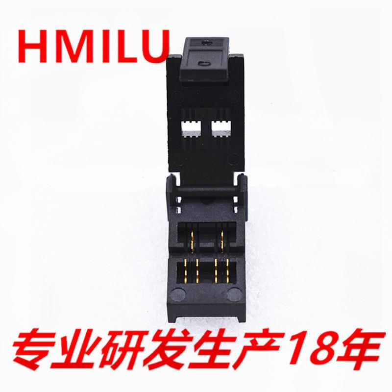 HMILU厂家现货耐高温老化座bav99镀金针芯片宽1.4SOT23-3L测试座