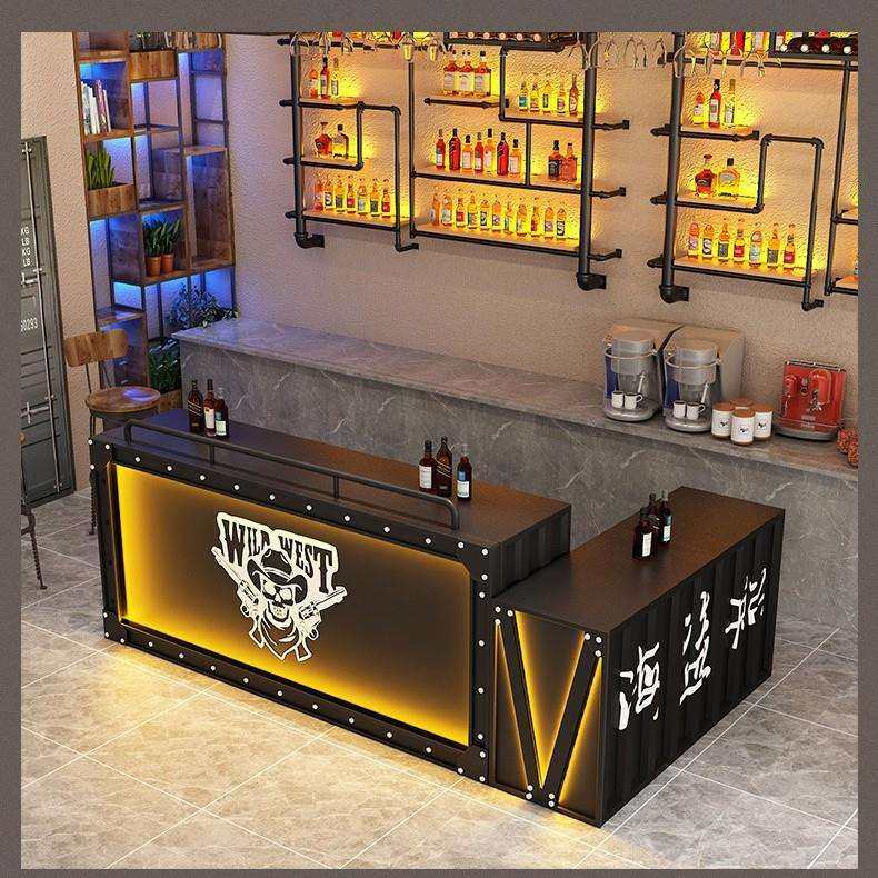 工业风酒吧台美式铁艺发光烧烤店餐厅收银台咖啡厅接待台转角柜台,玩具/童车/益智/积木/模型,其它,淘宝优惠券,粉丝福利购,淘宝优惠卷