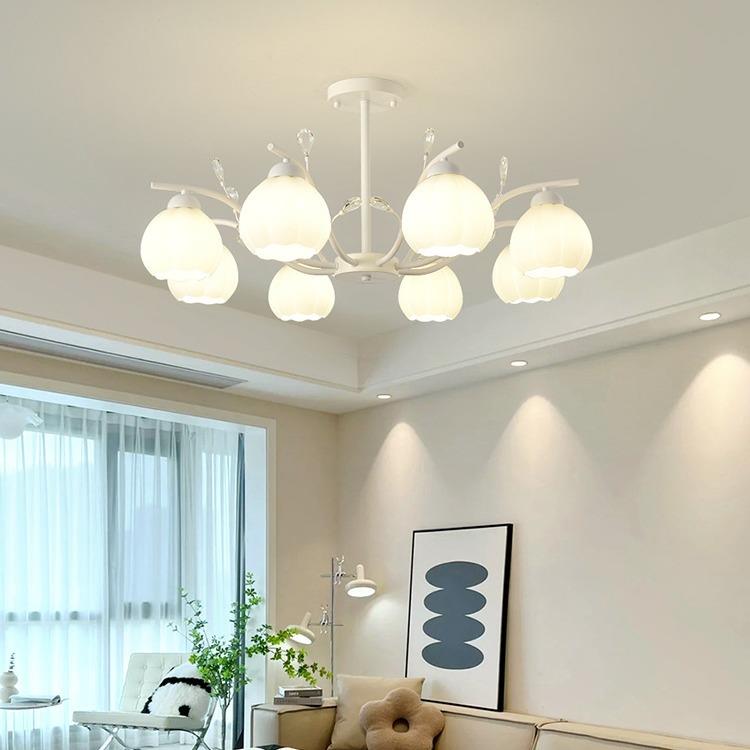 客厅主灯现代简约法式奶油风南瓜卧室灯2022年新款网红餐厅吸顶灯