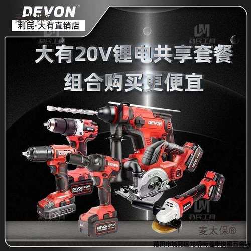 大有5401充电冲击钻锂电电锤电镐角磨机扳手电钻电动工具组麦太保