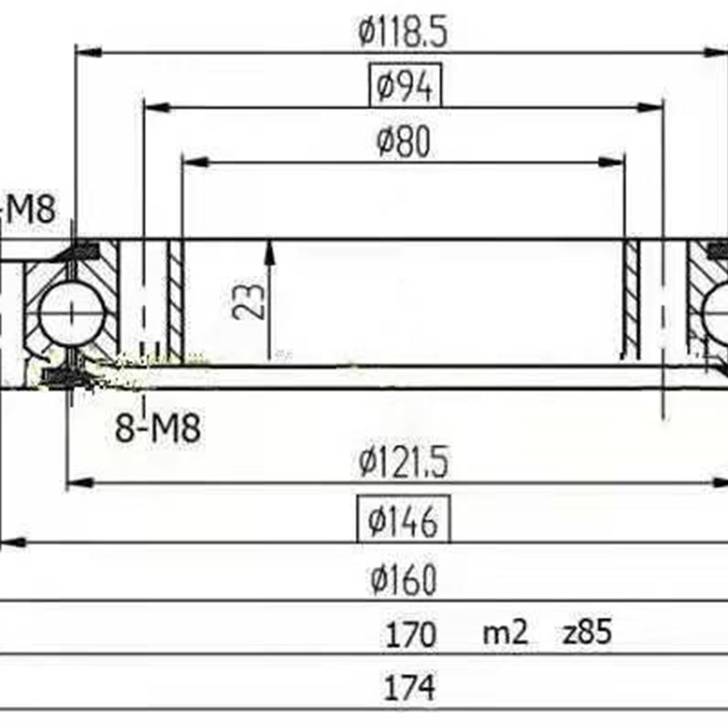 现货小型外齿回转支承回转轴承回转支撑转盘轴承机械臂旋转支承