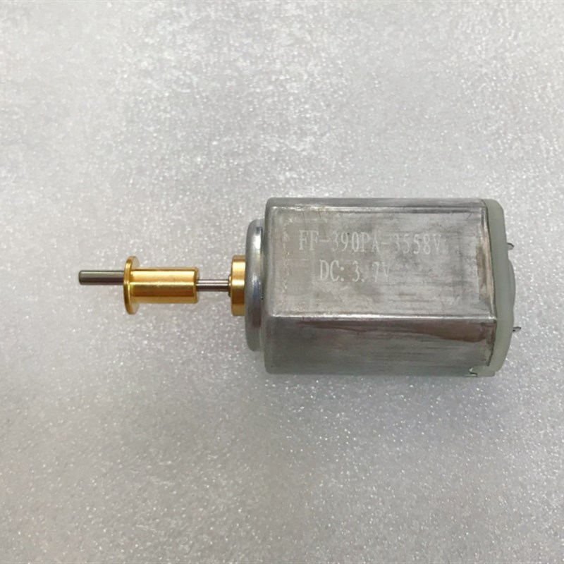 微型直流小马达理发器驱动电机RF-390低压高转数自带铜轮