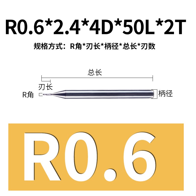 隽狐65度钨钢球刀硬质合金CNC不锈钢淬火高硬R2 R3 R4X R5球头铣