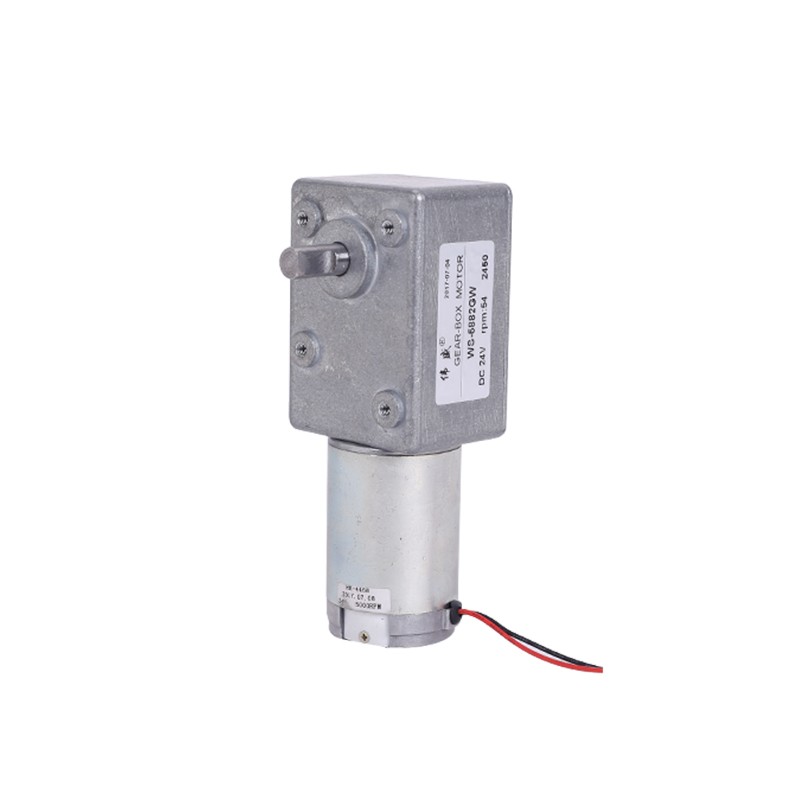 WS-5882GW蜗轮蜗杆减速电机12V24V微型齿轮调速电机 直流减速马达